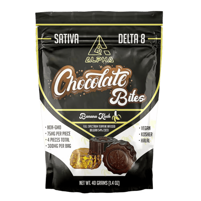 $20 Sale: Delta-8 THC 300mg Chocolate Bites | Vegan Banana Kush Sativa Edibles, Peppermint Chillers™ Organic Brownie Mix Hybrid Zkittles
